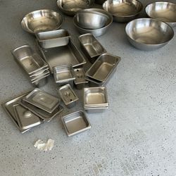 lot of Stainless Steel Steam Table / restaurant kitchen supplies