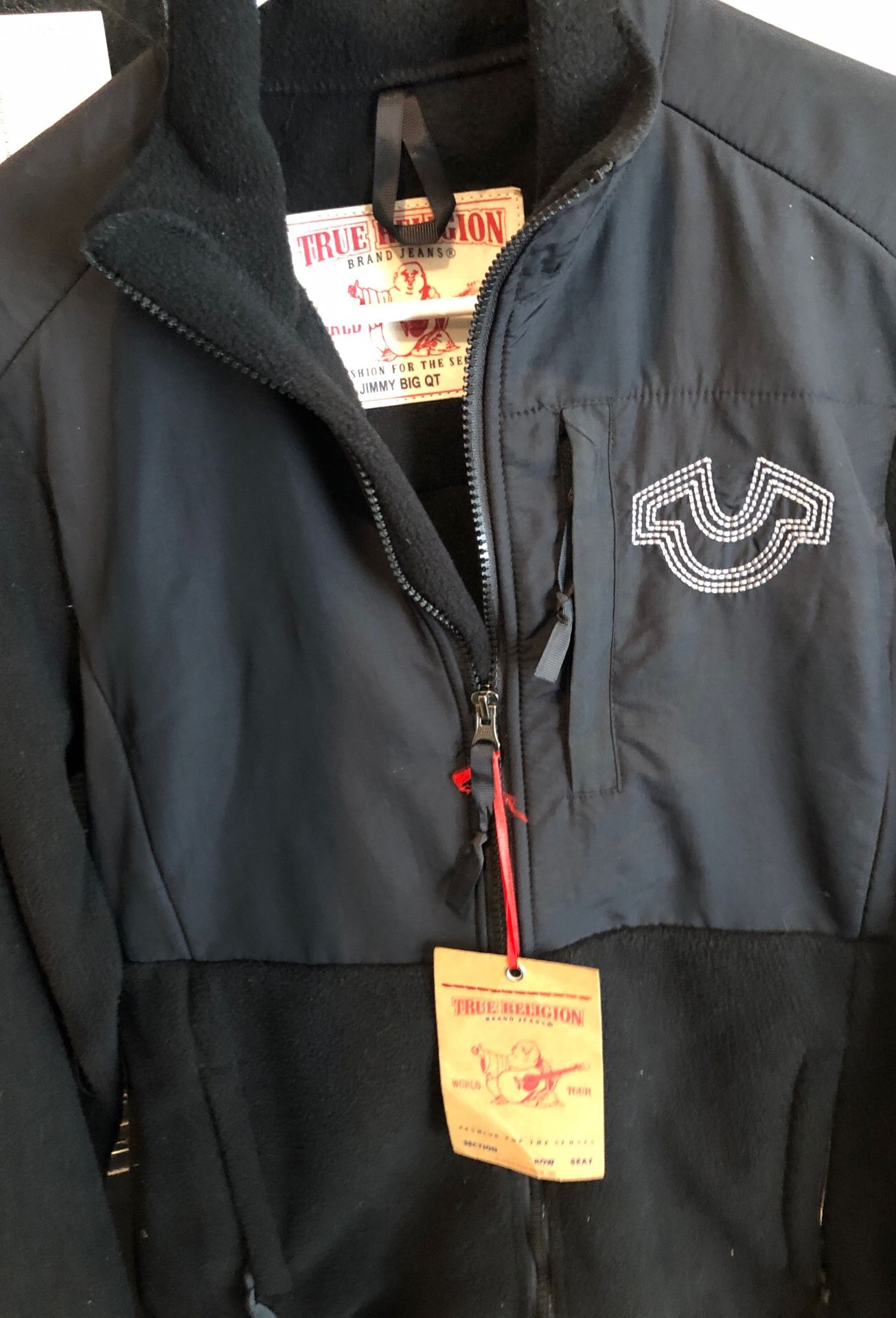 True Religion fleece jacket medium