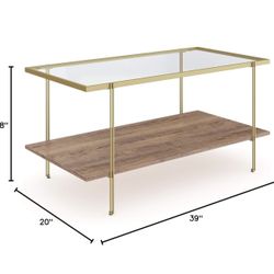 Set of Coffee Table and Console Table 
