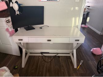 White desk