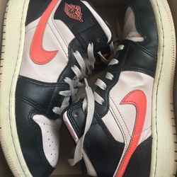 Pink Air Jordan 1 Mid Shoes