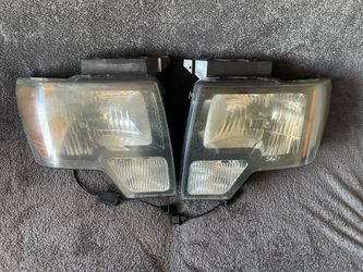 OEM 2009-2014 Ford F-150 Headlamps Pair 44ZH-1967B