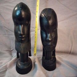 Ebony African Head Bust