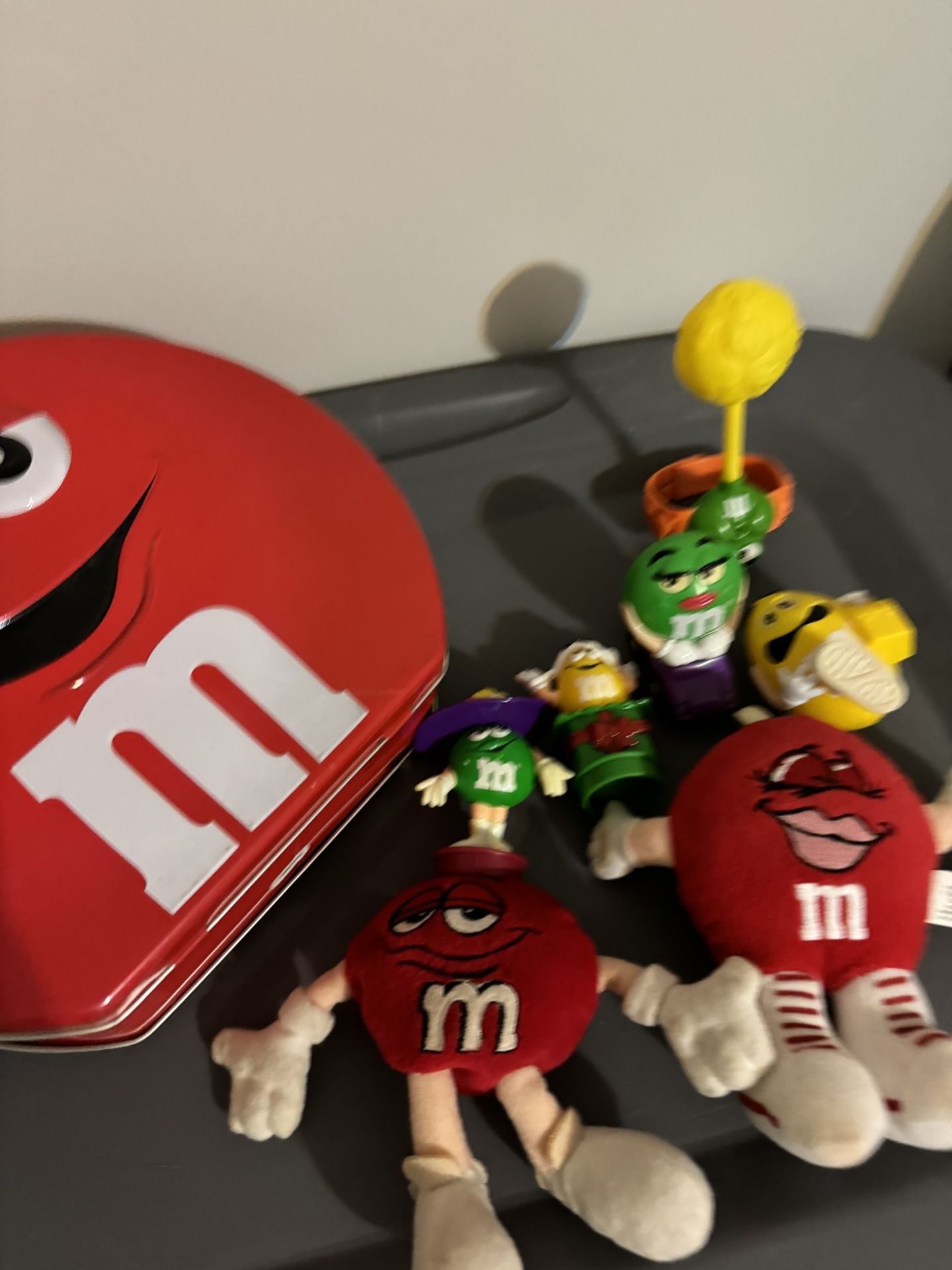 All About M&M S Figures Plushies Toys With Tin Box Bag Fun