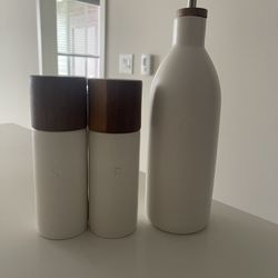 Salt Shaker And Oil Bottle 