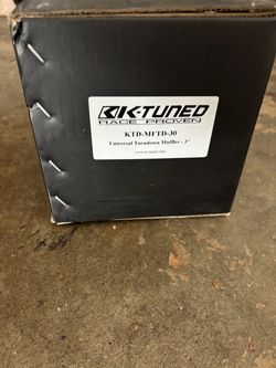 K Tuned Turn down muffler 3” inlet