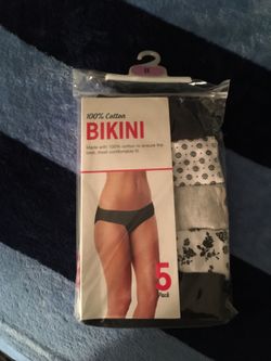 5 pack of bikini underwear size 8