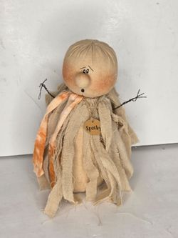 Honey and Me Spooky Primitive Ghost Halloween Doll Folk Art