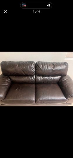 Leather couch’s