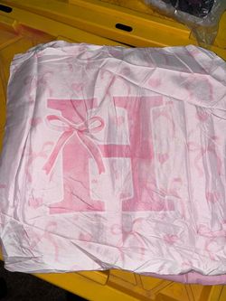 Pink Bow H complete Comforter Set