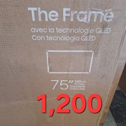 SAMSUNG 75"INCH QLED 4K THE FRAME TV LS03D 