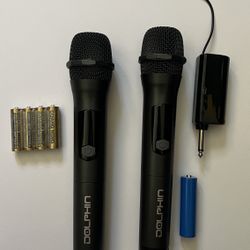 Professional Wireless Microphones Set Of 2