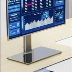 HEMUDU Universal Monitor/TV Stand - Height Adjustable & Swivel (13"-32")