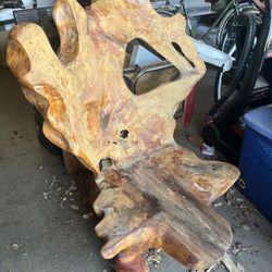 Large Burlwood Chair 