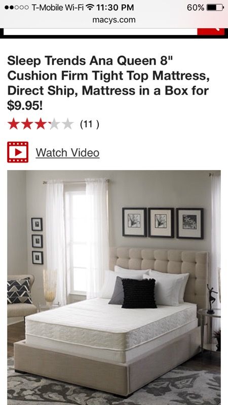 Brand new sleep trends firm top mattress