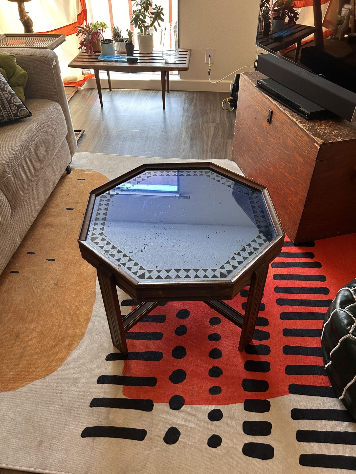 Vintage mirrored Coffee Table