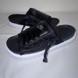 Nike Asuna Slide Sandals Black White
