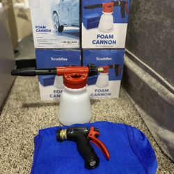 Scuddles Foam Cannon With 6 Microfiber towels