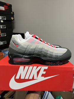 Solar Red big Bubble Airmax 95 Sizes: 10