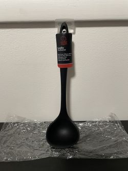 Chef Craft Ladle Premium Silicone Black NEW 11 Inch High Temp Kitchen Cooking