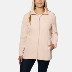 Hang Ten Womens Jacket Pink Peachy Keen Hybrid Water-Resistant Stretch Pockets....Xl, Xxl 