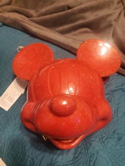Mickey Mouse Glitter Crossbody Bag loungefly