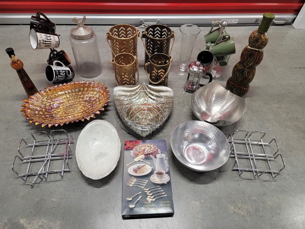 Huge Mixed Lot of Kitchen Vase, Dish, Decorative