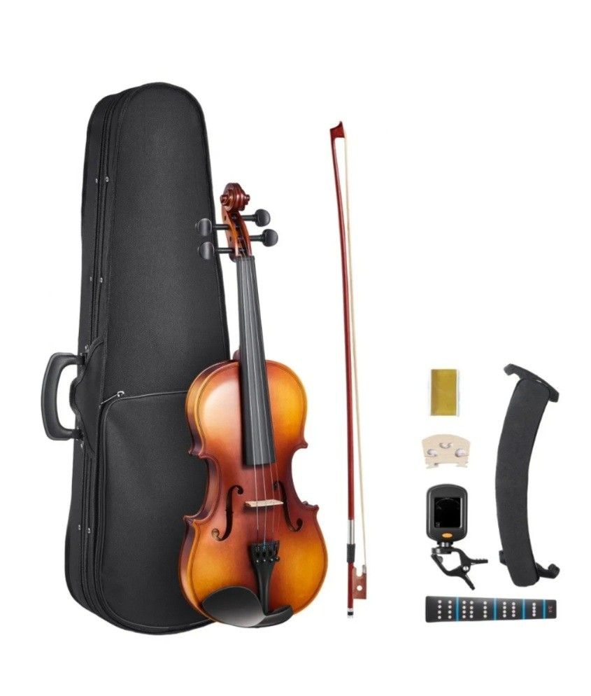 What a wonderful gift for a beginner violinist! The set includes everything needed to get started, and the hard case will keep the instrument protecte