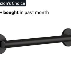 4344: New Delta Contemporary (1-Pack) 18' Shower Grab Bar ADA Compliant Matte Black 450 lb Capacity Bathroom Safety Handle for Shower, Bathtub | Wall 
