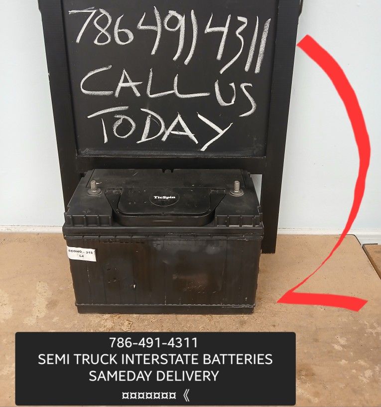 Semi Truck Interstate Batteries