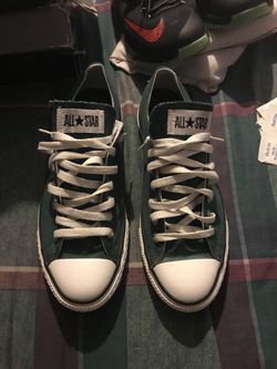 Green converses size 9