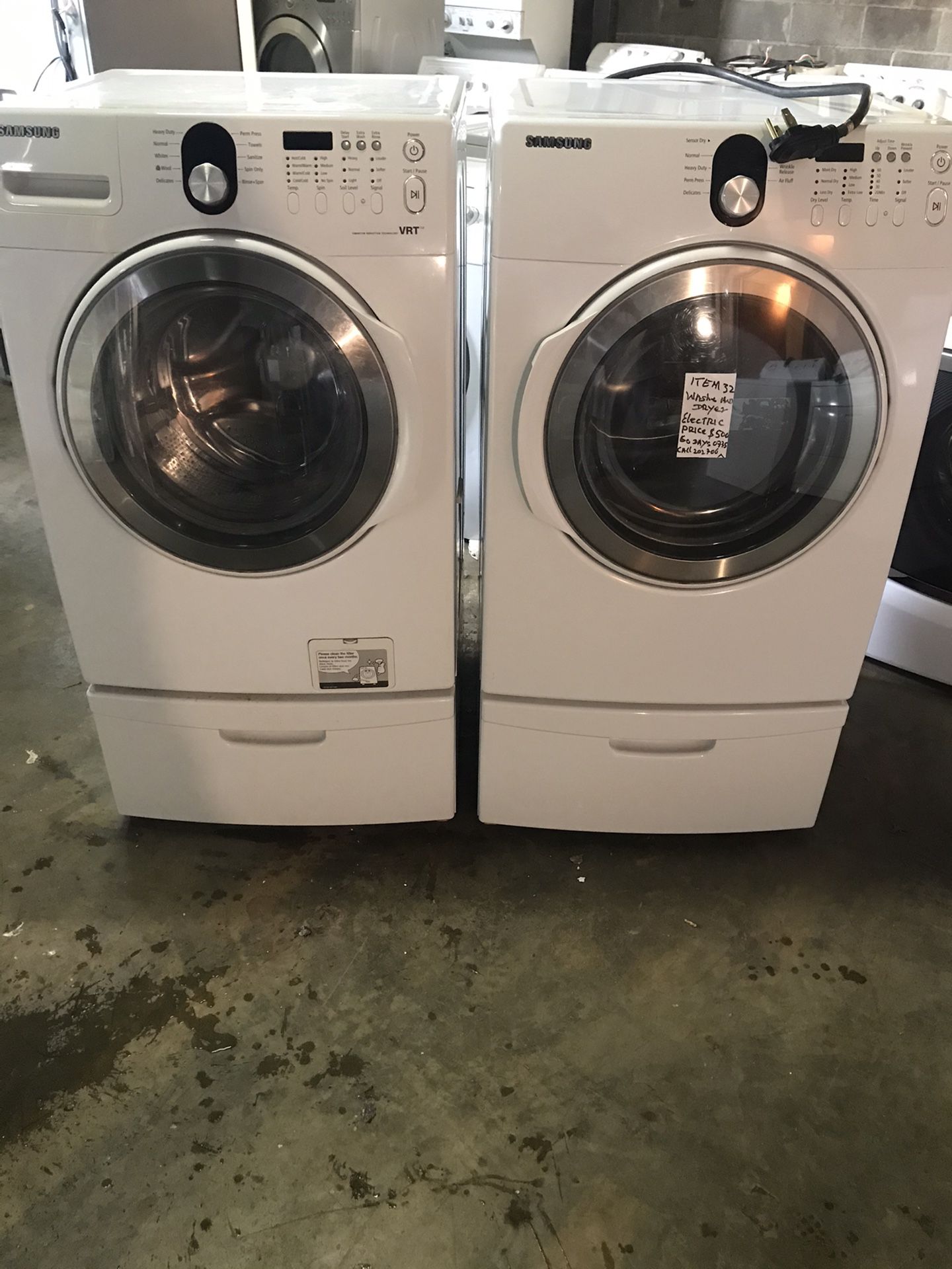 Samsung Washer/electric Dryer#32
