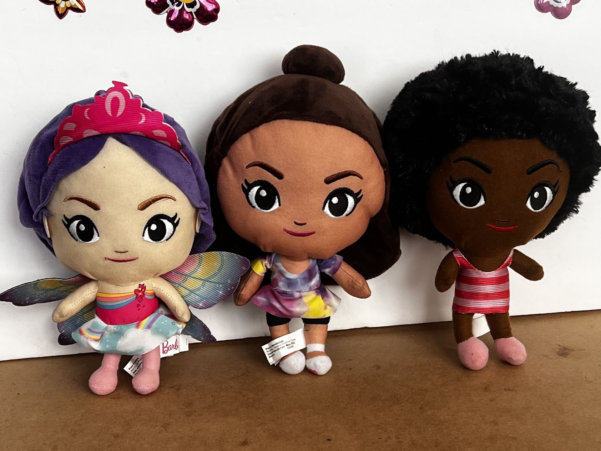 BARBIE SOFT CLOTH DOLL BUNDLE OF 3 - SUPER CUTE