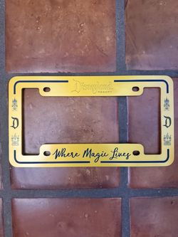 Disney license plate holder