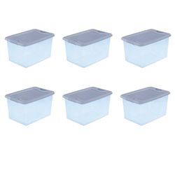 Sterilite 64 Qt. Latching Box Plastic, Set of 6