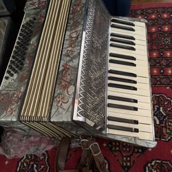 Vintage Accordion Set – M. Carli Accordion with Two Music Books