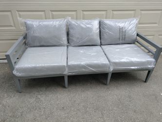 Outdoor patio deep seating sofa