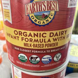 Earth Best Organic Infant formula with iron