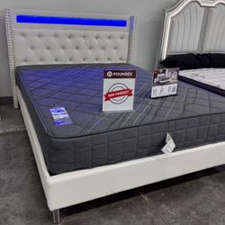 New Queen Bed Frame With Mattress