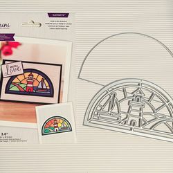 Large 2PC Land & Sea Stain glass Elements Dies