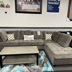 Gray Sofa Sectional w/ Reversible Chaise 🚚FREE Delivery In Fresno🚚