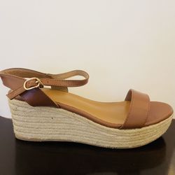 Womens Tan Sandal Wedges