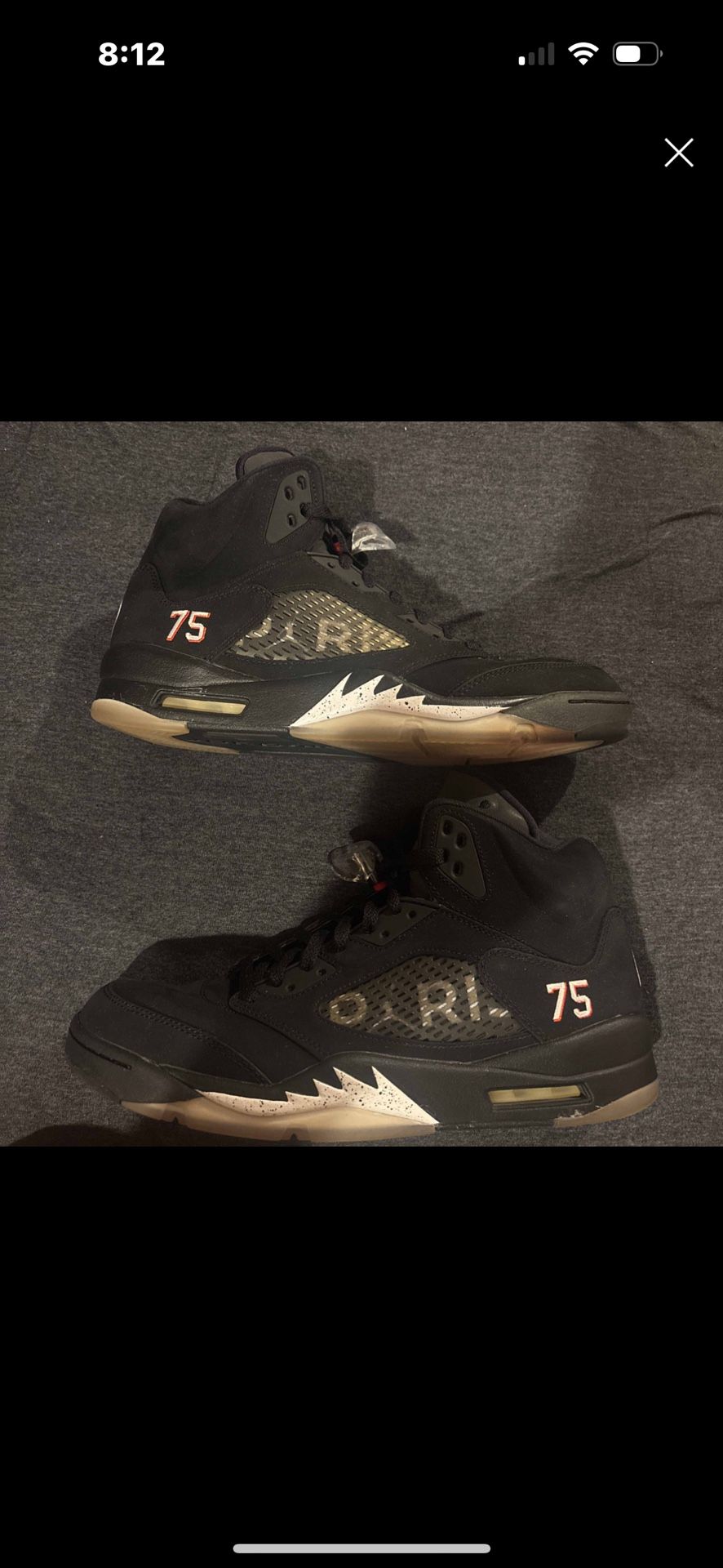 Jordan 5 PSG Size 12