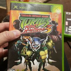 Xbox Teenage Mutant Ninja Turtles Mutant Nightmare 3 Complete 