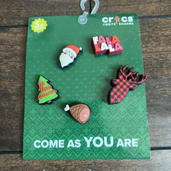 Crocs Jibitz FALALALA 5 PACK Holiday Gift Guide christmas santa charms gift exchange