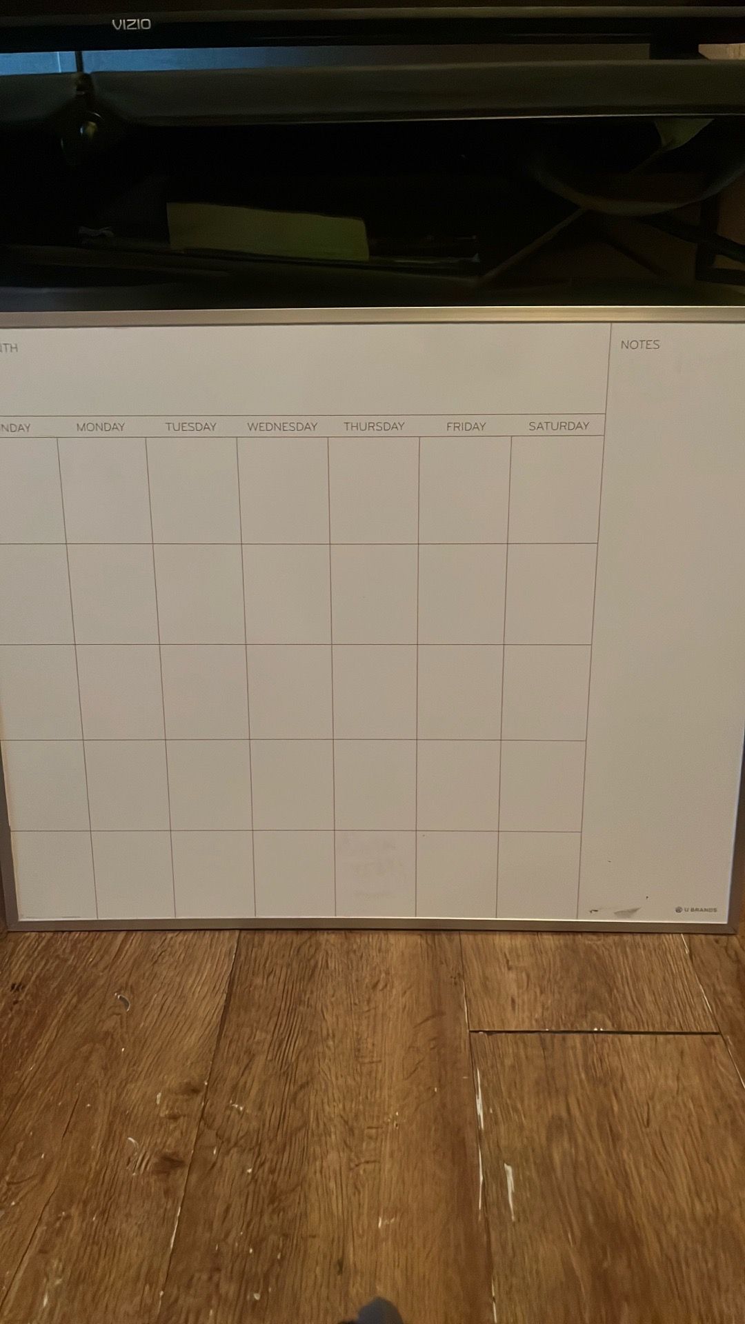 Dry Erase Calendar