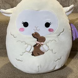 Squishmallows Sophie sheep lamb plush chocolate bunny Easter 2024 12" NWT