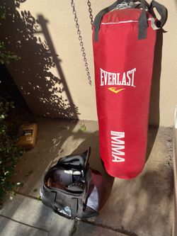 Everlast MMA / Boxing Punching Bag And Boxing Equipment