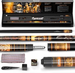 Ignat games legendary clans edition Pool Cue Stick, 19 oz, 58" Canadian Maple - Brassbolt NEW