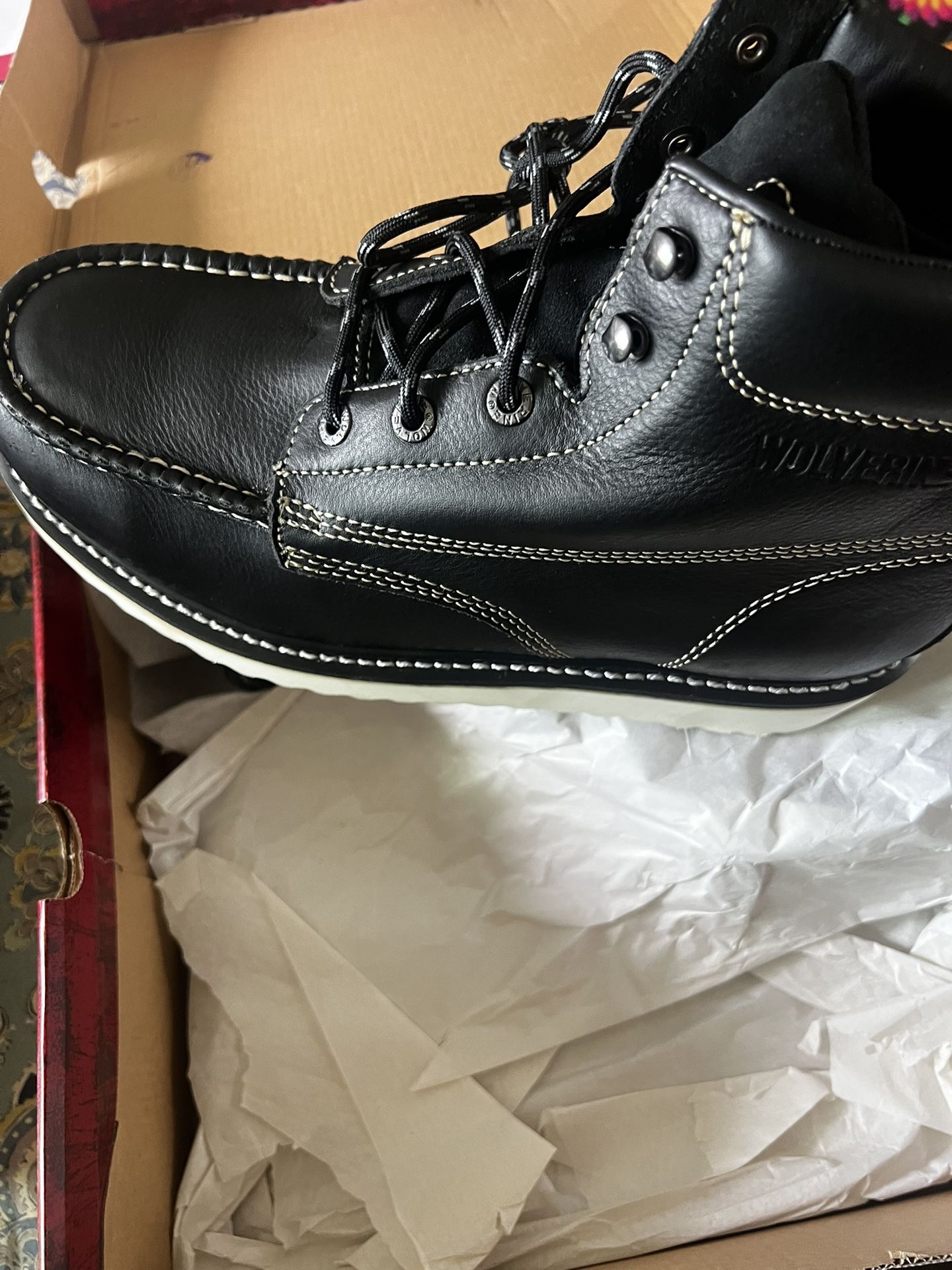 Wolverine Work Boots - Black. - Steel Toe - Size 11